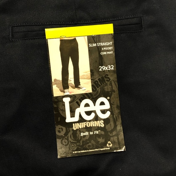 NWT Lee Slim-Straight Core Pant Navy Blue Sz 29x32 - Picture 7 of 10